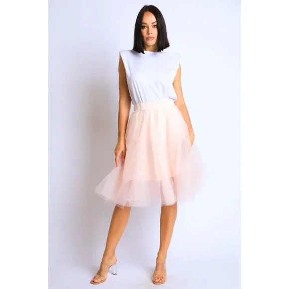 Boutique Skirts Women Princess Tulle Knee Length A Line Ballet